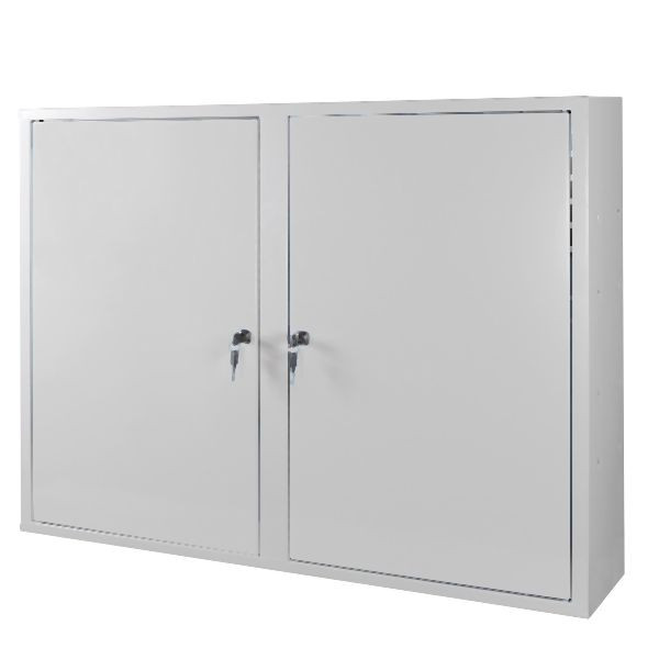 ADB Werkzeugwandschrank mit 2 Türen, 3 Fachböden, Grau, 52596