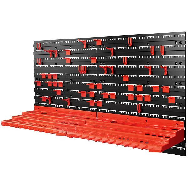 monzana Werkzeugwand Schwarz/Rot 54-tlg 95x54cm, 109173