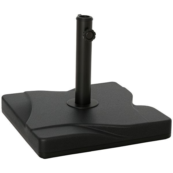Outsunny Sonnenschirmständer 20 kg Schirmständer für Sonnenschirm Schirmstangen 32/38/48 mm Sonnenschirmfuß für Garten, 84D-078