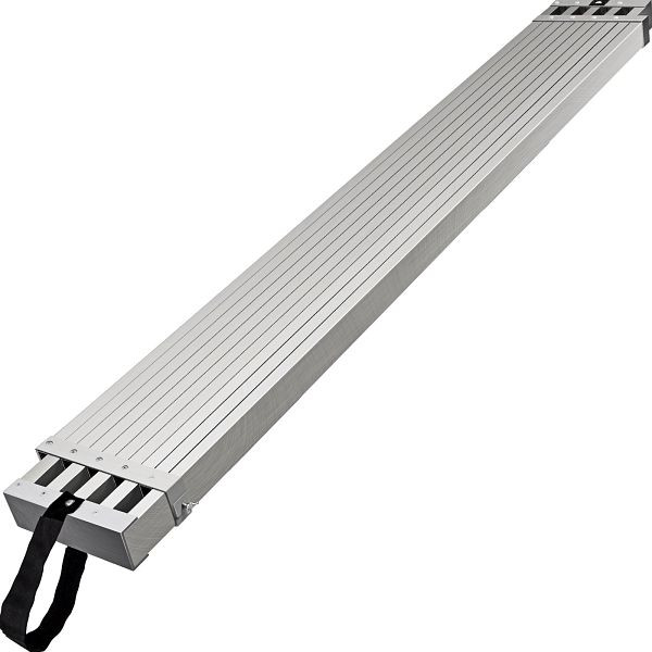 VEVOR Aluminium-Arbeitsplanke, Teleskopplanke, 13 Fuß mit 440 Pfund Tragfähigkeit, Gerüstplanke, Länge 9-15 ft, LZSSPT9-15FT00001V0