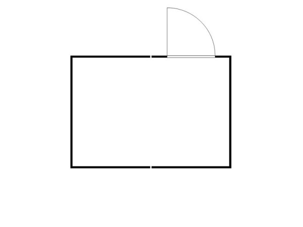 FLADAFI Materialcontainer-Kombination MC 1340, verzinkt, zerlegt, Holzfußboden, mit Einflügeltür auf der 4 m Seite, F13400104