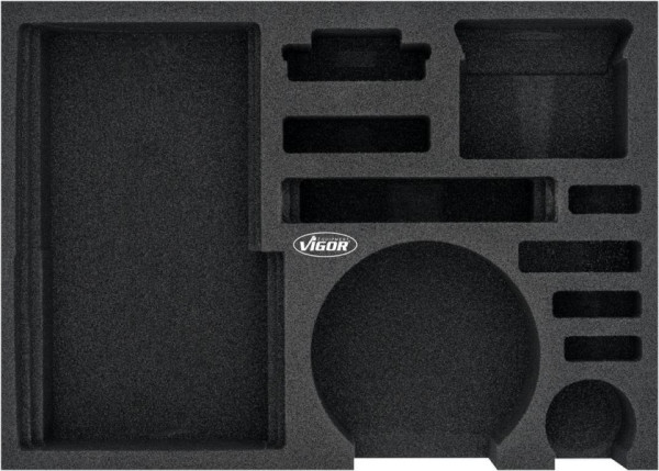 VIGOR 2-Komponenten Weichschaum-Einlagen, Einlagenmaß / Schubladengröße: M (282 x 393 x 35 mm), Verwendung: V7273, V7273-L