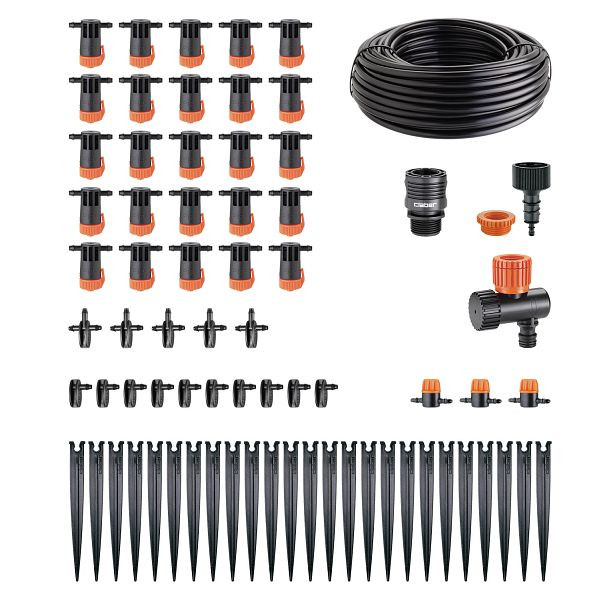 ewuaqua iWater Kompettset MicroDrip Drip Starter Kit plus 25 Topfpflanzen, CL907590000