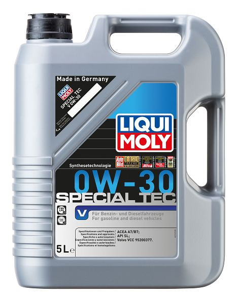 LIQUI MOLY Motoröl Special Tec V 0W-30, Kanister Kunststoff, VE: 5 Liter, 3769