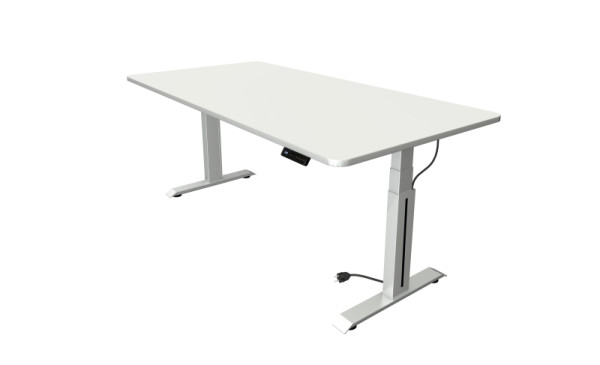 Kerkmann Sitz-/Stehtisch B 2000 x T 1000 mm, elektrisch höhenverstellbar von 640-1290 mm, weiß, (Montage), 10010910-1