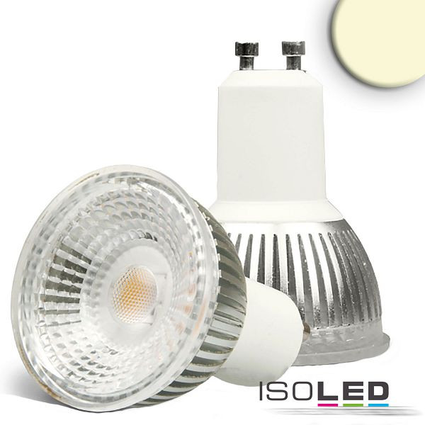 ISOLED GU10 LED Strahler 6W GLAS-COB, 70°, warmweiß, dimmbar, 112035