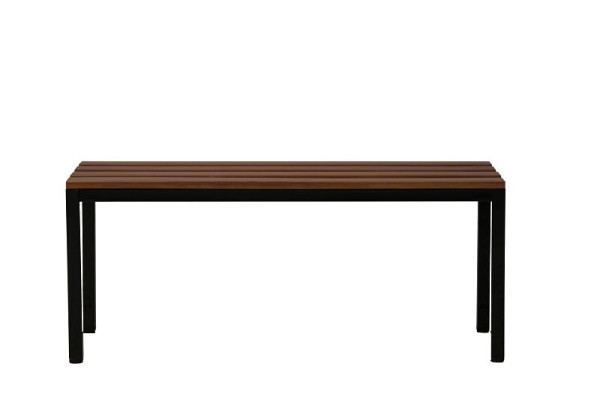 Gürkan Sitzbank, 40 x 120 x 40 cm, Schwarz, Buche, ohne Schuhrost, SRB.120, 107209