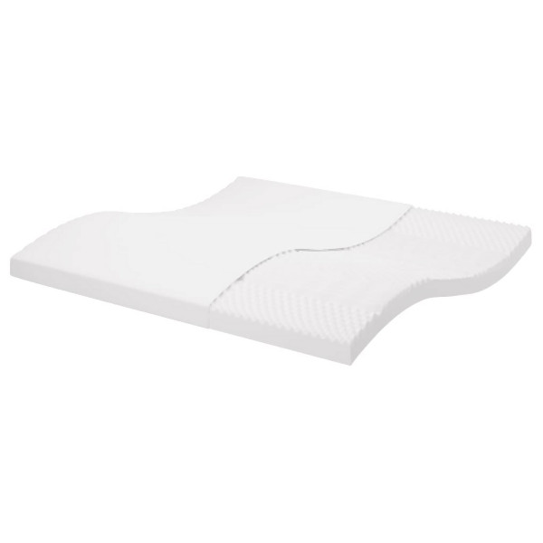 vidaXL Schaumstoffmatratze Weiß 200x200 cm 7-Zonen Härtegrad 20 ILD, 356359