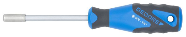 GEDORE Bit-Schraubendreher 1/4'' Länge 210 mm, verchromt, 6536590