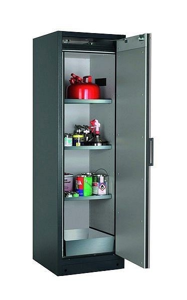 asecos Sicherheitsschrank Q-PEGASUS-90, Q90.195.060.WDACR in reinweiß RAL 9010 mit 3x Fachboden (Edelstahl), 30075-050-33414