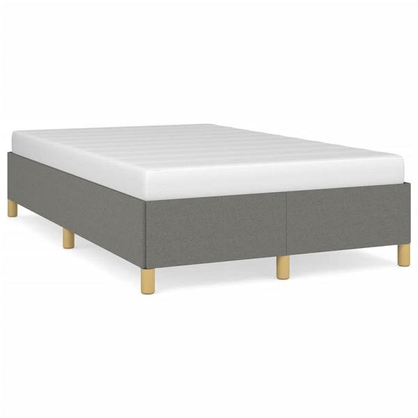 vidaXL Bettgestell Dunkelgrau 120x190 cm Stoff, 3269639