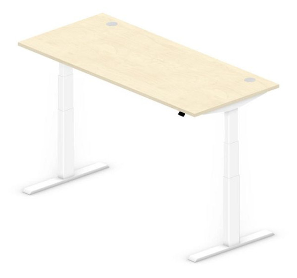 Deskin Sitz-/Stehtisch COMFORT MULTI M, Ahorndekor, 2000 x 800 x 640-1300 mm, 331911