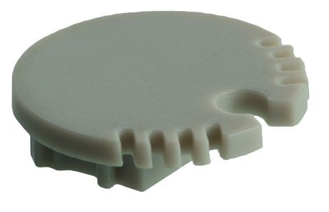 rutec Endkappe für 65145, Farbe: Aluminium, Art des Zubehörs: Endkappe, Werkstoff: Kunststoff, 65129