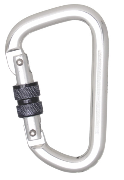 Funcke Karabinerhaken FSK1, Alu-Schraubkarabiner, Öffnungsweite: 22,5 mm, D-Form, 70020110