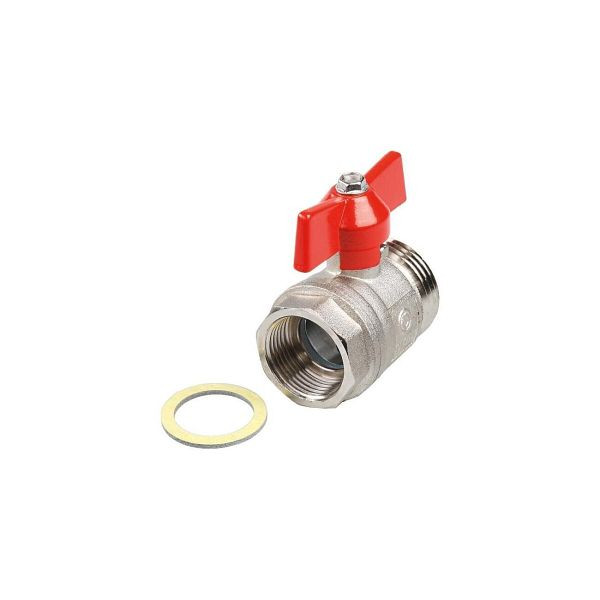 TECE Kugelhahn TECEfloor Rp 3/4xR 1, mit Flachdichtung 77381001, 106414