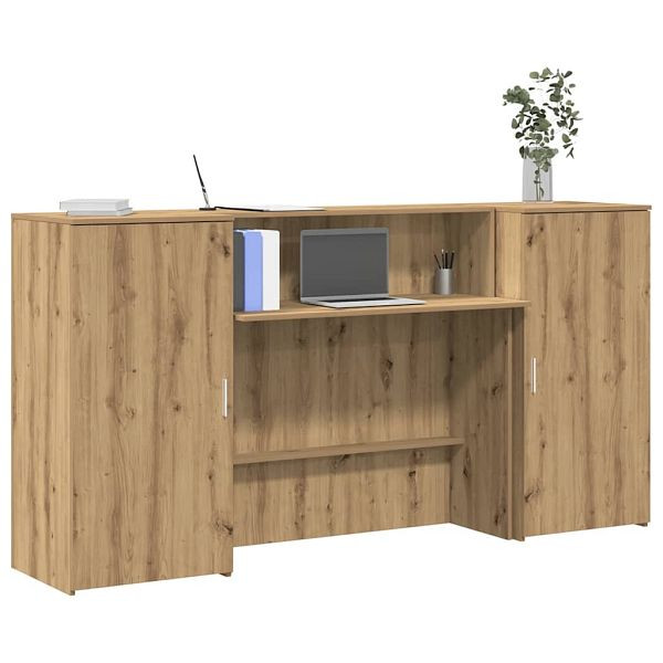 vidaXL Empfangstheke Artisan-Eiche 200x50x103,5 cm Holzwerkstoff, 3324222