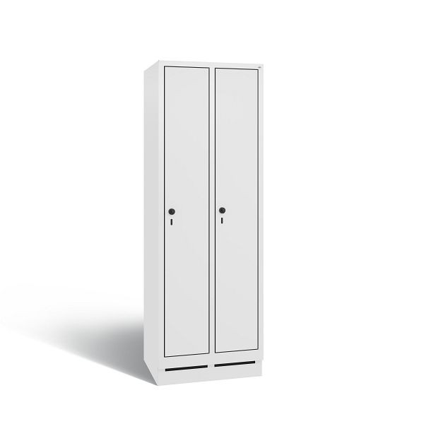 C+P Spind Evolo, 2 Abteile, H1800xB610xT500 mm, Weiß/MDF Weiß, 48020-20 S11015