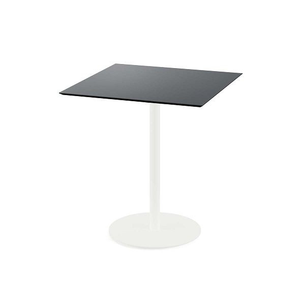 Feros Urban Terrassentisch Weiß gestell + Schwarz HPL 70x70 cm, 130021077