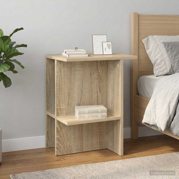vidaXL Couchtisch 2-teilig Sonoma-Eiche 40 x 30 x 49 cm Holzwerkstoff, 8001068