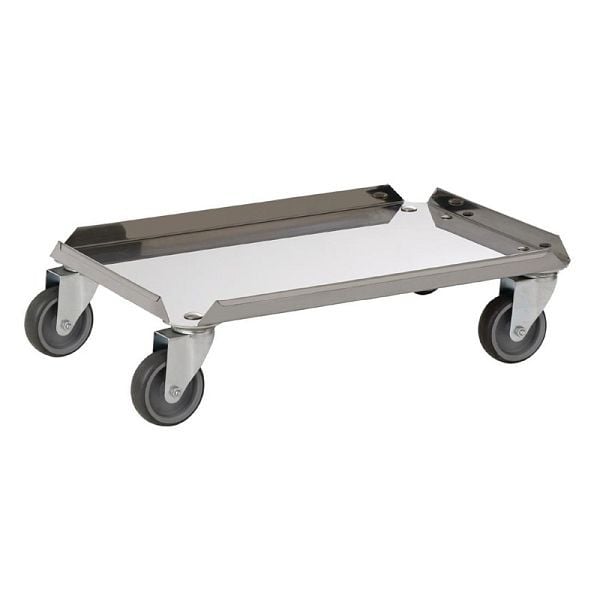 Tournus Euronorm Transportroller, Edelstahl, 60 x 40 cm, GL890