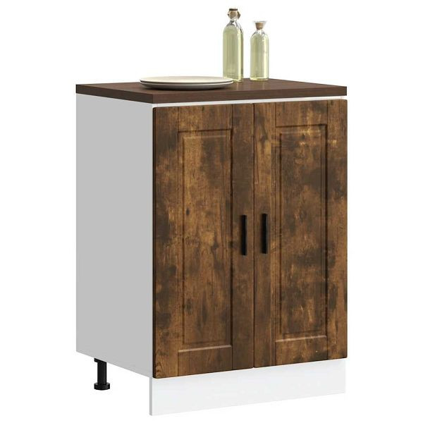 vidaXL Küchenunterschrank Porto Räuchereiche Holzwerkstoff, 853922