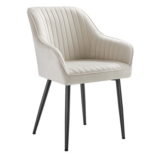 SONGMICS Speisestuhl, Cappuccino Beige, 60x60x84 cm, LDC087W01