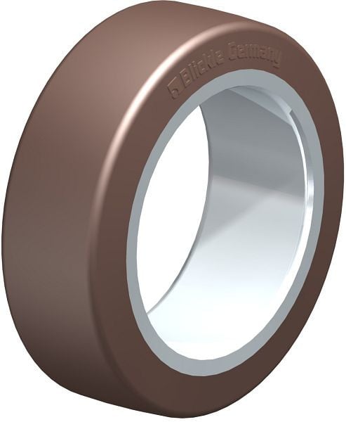 Blickle BB 150x50/100 Bandage / Reifen aus Blickle Besthane®, Braun, 755716