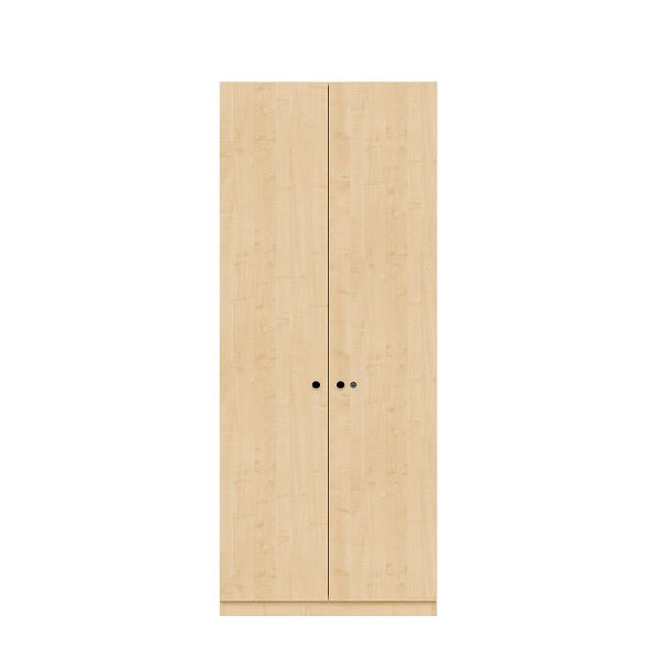 Bisley Flügeltürenschrank Pren, Mit Zylinderschloss, 4 Fachböden für 5 OH, H 1970 x B 800 x T 500 mm, 014 ahorn, PNC08194SL014