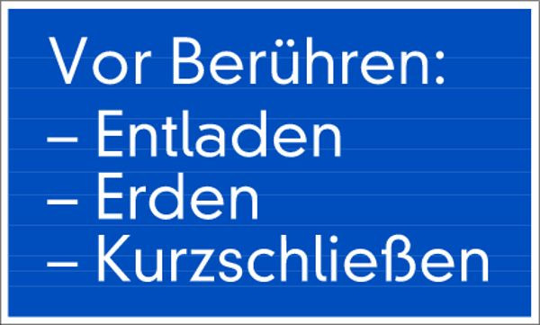Schilder Klar Betriebsbeschilderung Vor Berühren, 200x120x0.45 mm Aluminium geprägt, 7906/51