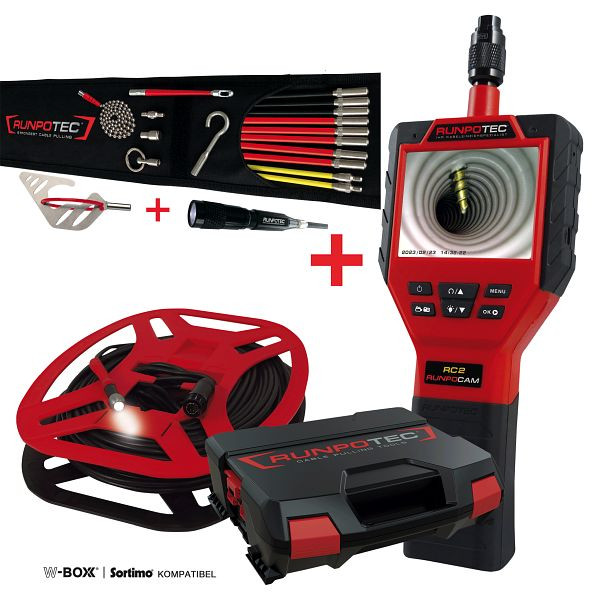 Runpotec RUNPOCAM RC2 Multifunktionskamera 30 m inklusive RunpoSticks Comfort Aktion, 11137