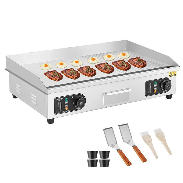 VEVOR Kommerzielle elektrische Grillplatte 4400 W Arbeitsplatten-Grill, SYKDBLBPK10MNYBT9V2