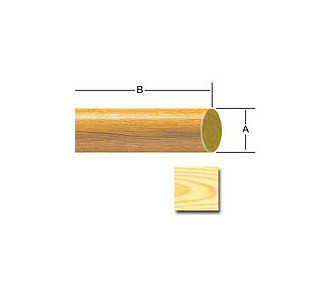 Vormann Handläufe Vollholz 2250 mm Fichte, VE: 5 Stück, 006000226FI