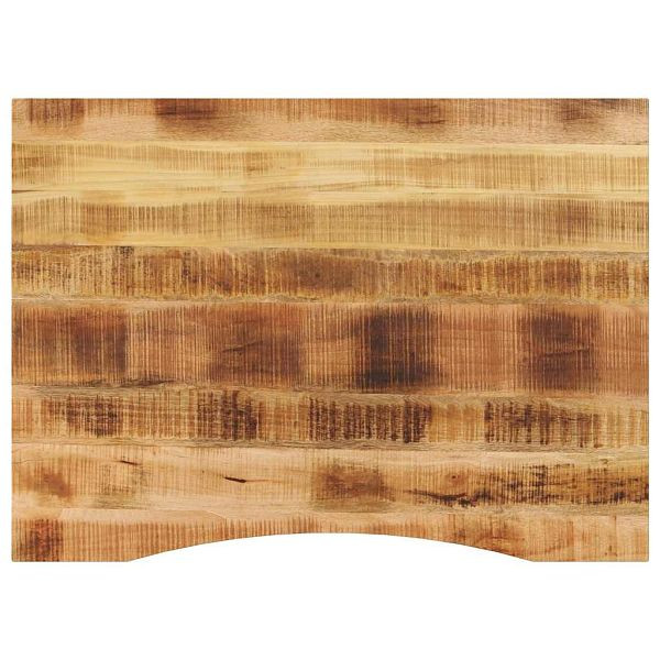 vidaXL Schreibtischplatte mit Aussparung 110x80x2,5cm Massivholz Mango, 370191