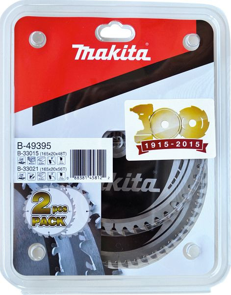 Makita HM-Sägeblatt Set 165 mm 2 Stück, B-49395