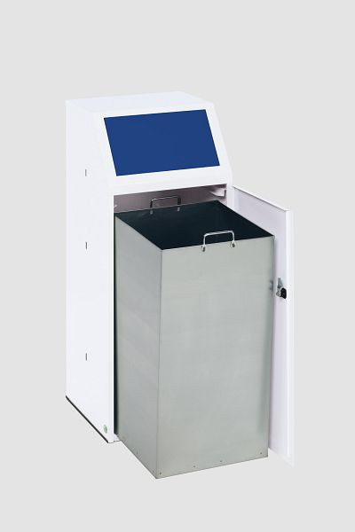 VAR Wertstoffsammler WSG 69 mit Fronttür und Inneneinsatz, enzianblau, 17162