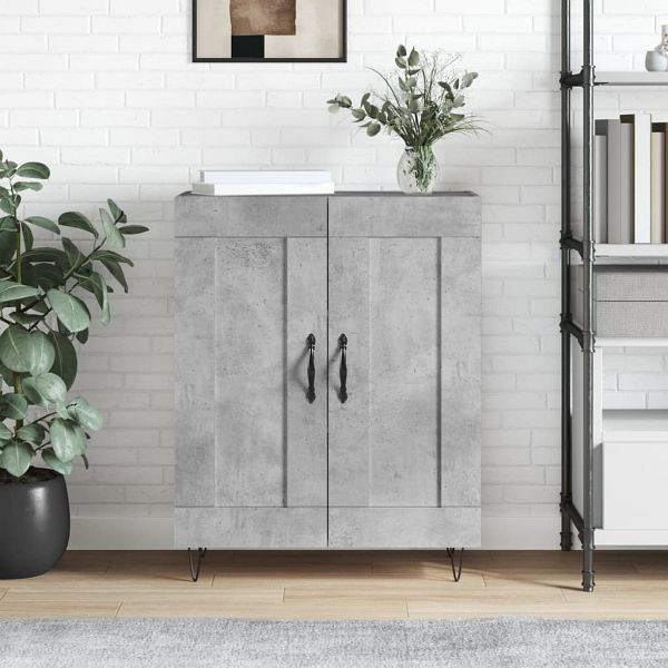 vidaXL Sideboard Betongrau 69,5x34x90 cm Holzwerkstoff, 830192
