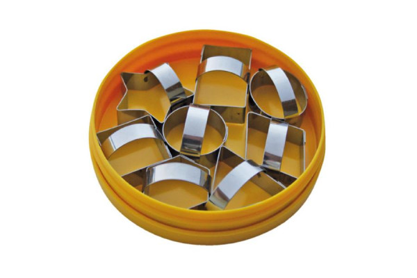 Schneider Dekor-Ausstecher im Satz "Geometrie", 8-teilig, Edelstahl, 199174