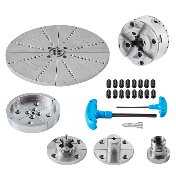 VEVOR Draaibankhouder met 4 kaken, 250 mm, draaibankboorkop, 15-250 mm VEVOR Draaibankhouder met 4 kaken, 250 mm, draaibankboorkop, 15-250 mm
