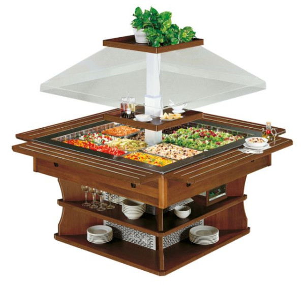 NordCap Salatbar OASI 8 M, für GN 1/1-150, steckerfertig, statische Kühlung, 4554648091