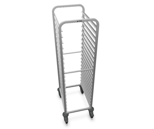 B.PRO RWR-B 6 x 4 Regalwagen zum Transport von Backblechen 600 x 400 mm mit Kunststoffrollen, 575104