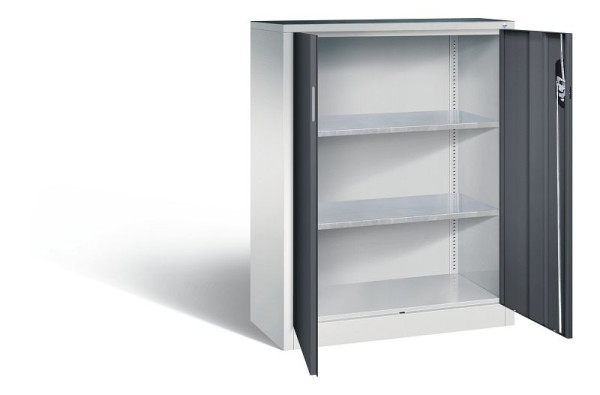 C+P Werkzeugschrank Acurado, H1200xB930xT400mm, Farbe: Lichtgrau / Schwarzgrau, Muldengriff, 8520-000 S10113