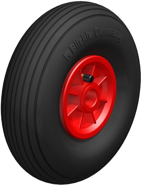 Blickle PK 260/25-75G-ROT Rad, Luftreifen, Schwarz, 627786