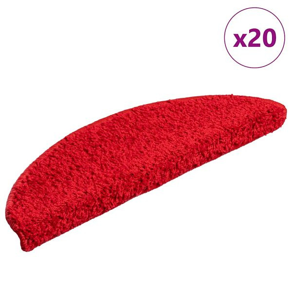 vidaXL Stufenmatten 20 Stk. Rot 56x17x3 cm, 3365844, 8721288459633