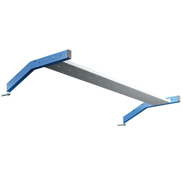 SOFAME Leuchtenhalterung für Tragsäulen B 1300 mm mit neigbarer und in der Tiefe verstellbarer Befestigungsplatte, Anthrazitgrau RAL 7016, W010080377GA