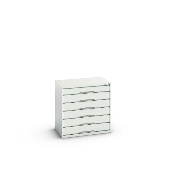 bott verso Schubladenschrank, mit 6 Schubladen, BxTxH: 800 x 550 x 800 mm, Lichtgrau / Lichtgrau, 16925114.16