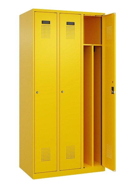 C+P Spind Evolo PLUS, 3 Abteile, 1850x900x500mm, 1023/1023, Verschluss Zylinderschloss, 049000-30F S10049