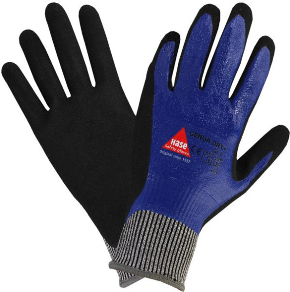 Hase Safety GENUA DRY +, 5-Fg.-Sicherheitshandschuhe, schnittfest, Größe: 9, VE: 10 Paar, 508555-9
