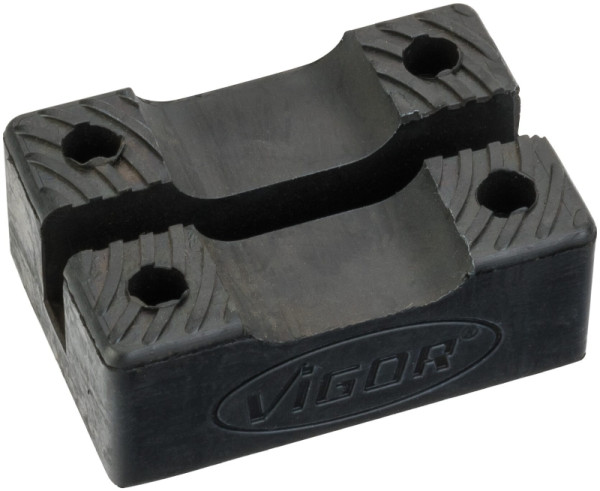 VIGOR Gummi-Auflage, Maße: 85 x 60 x 35 mm Gummiauflage für Unterstellböcke, V2762