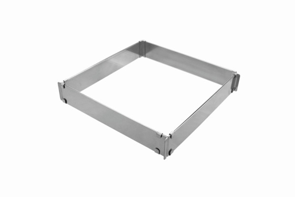 Schneider Backrahmen verstellbar 300 x 300 x 50 mm, Edelstahl, max. 57x56x5 cm, 155420