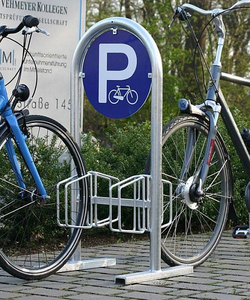 Rasti BABULE Fahrradständer, mobiler Parker mit 4 Einstellplätzen beidseitig nutzbar, F01550